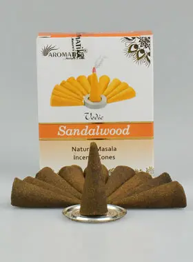 Wierook Sandelhout Wierookkegels (pic 1)