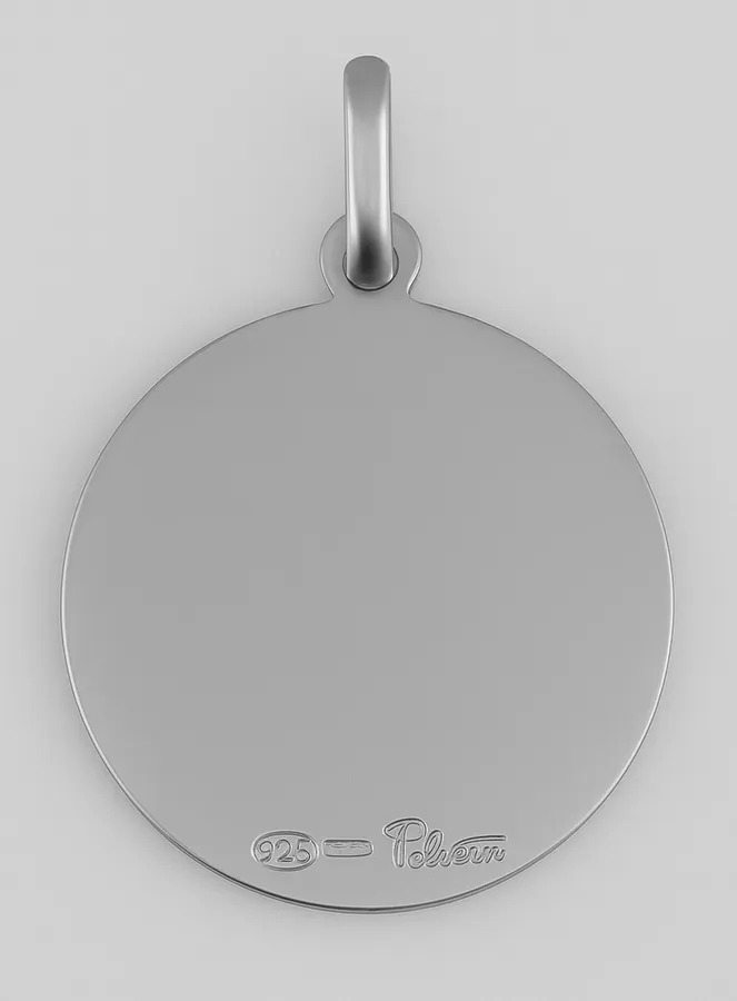 Hanger Heilige Judas 925 Rhodium Zilver - 23mm (pic 3)