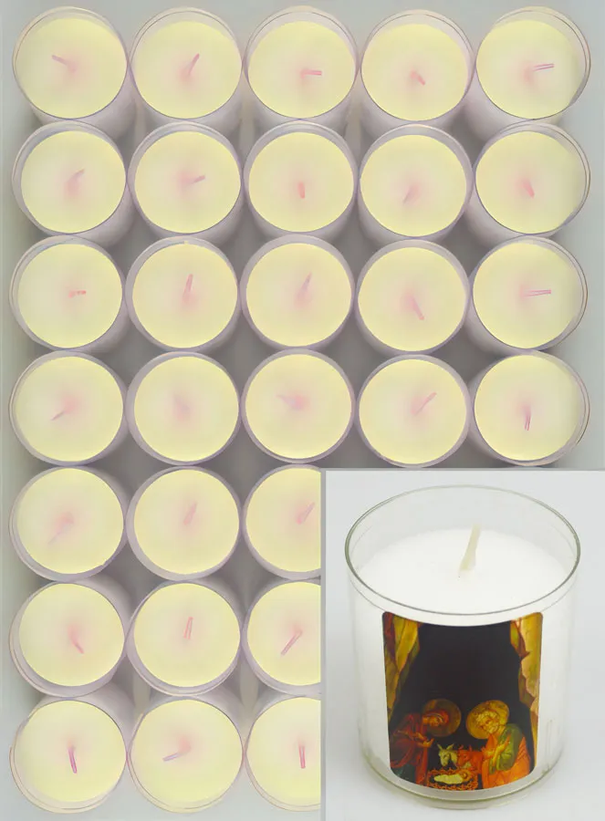 10 Offerkaarsen Kerstmis Wit - Geboorte van Jezus (pic 2)