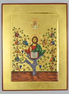 Icoon Jezus Christus Levensboom - 24cm (pic 1)