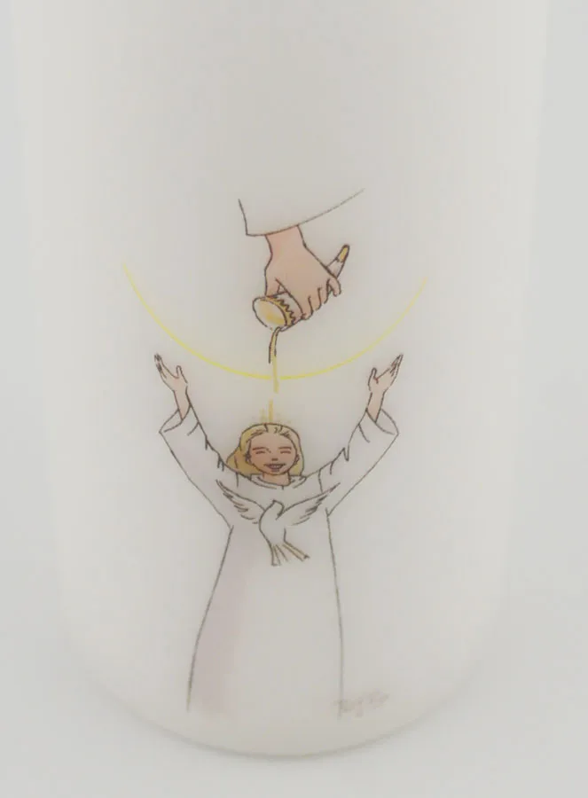 Vormsel Kaars - Zalving Blond Meisje (pic 4)