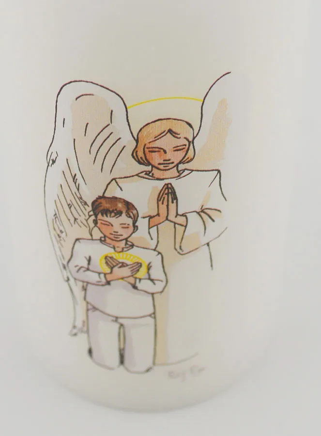 Communie Kaars Dankgebed - Jongen met Bruin Haar (pic 4)