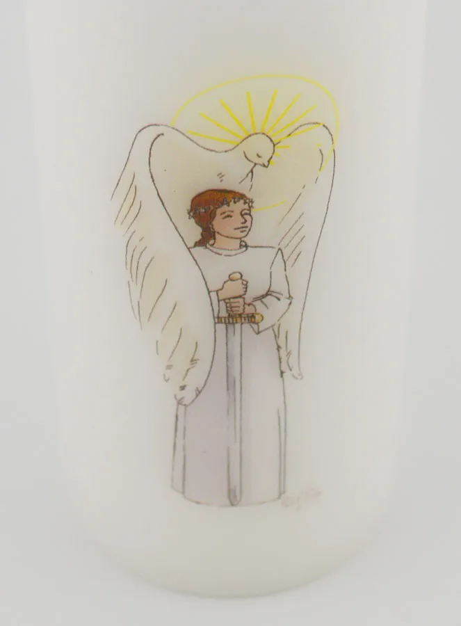 Kaars Vormsel - Ridder van de Heilige Geest - Meisje met Bruin Haar (pic 4)