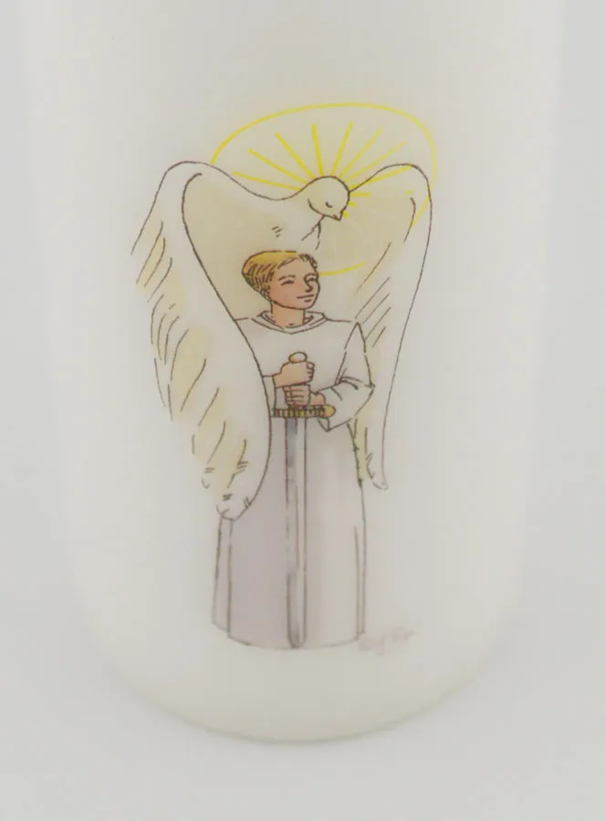 Kaars Vormsel Ridder van de Heilige Geest - Blonde Jongen (pic 4)