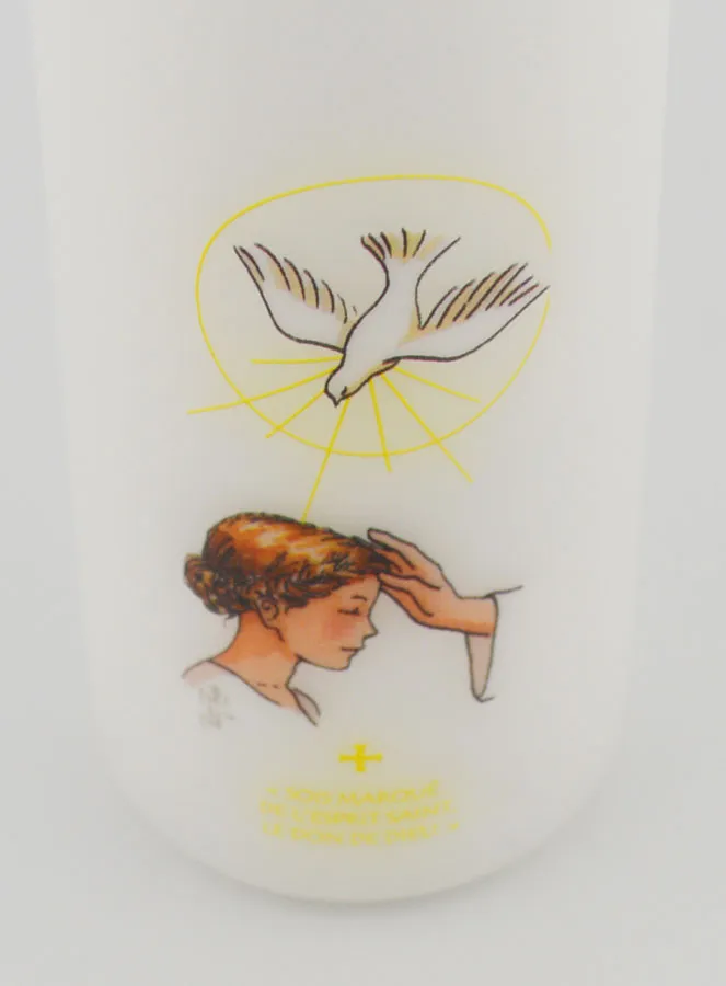 Kaars Vormsel Geschenk van God - Meisje met Bruin Haar (pic 4)