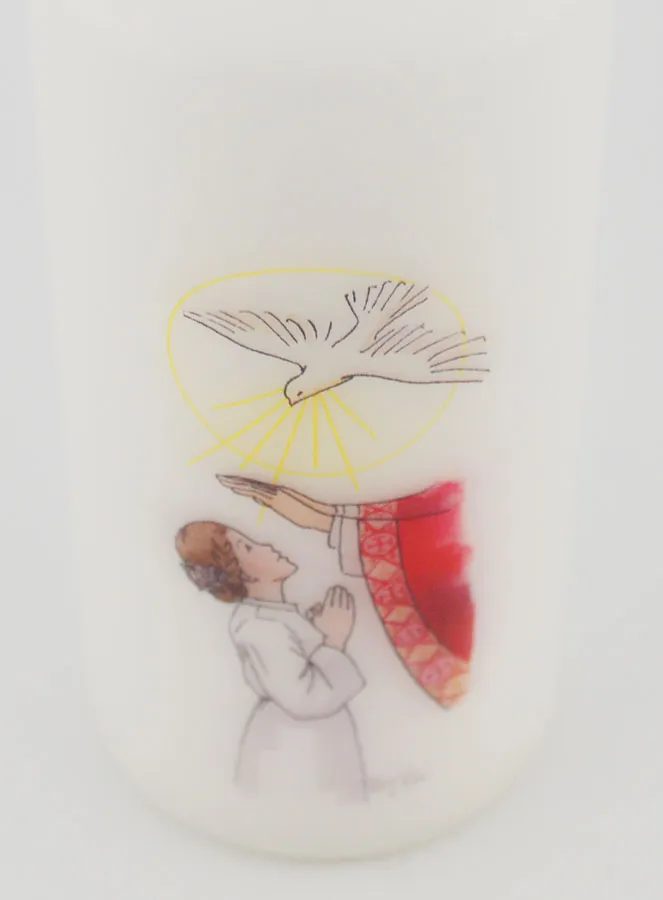 Kaars Vormsel - Ontvang de Heilige Geest - Meisje met bruin haar (pic 4)