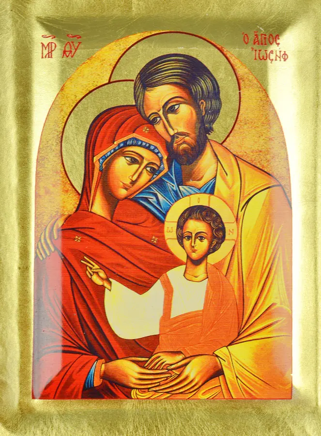 Icoon Heilige Familie - 18cm (pic 3)