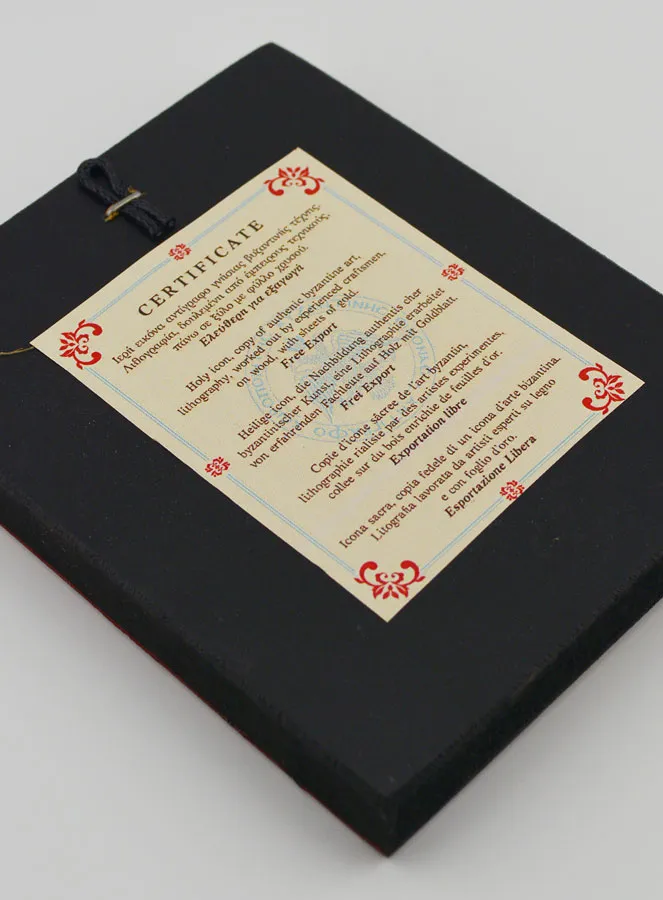 Byzantijnse Icoon- Onze Lieve Vrouw van Vladimir 13cm (pic 4)