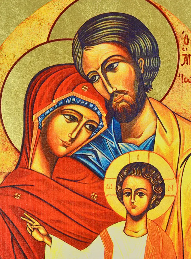 Religieuze Icoon Heilige Familie 19cm (pic 3)