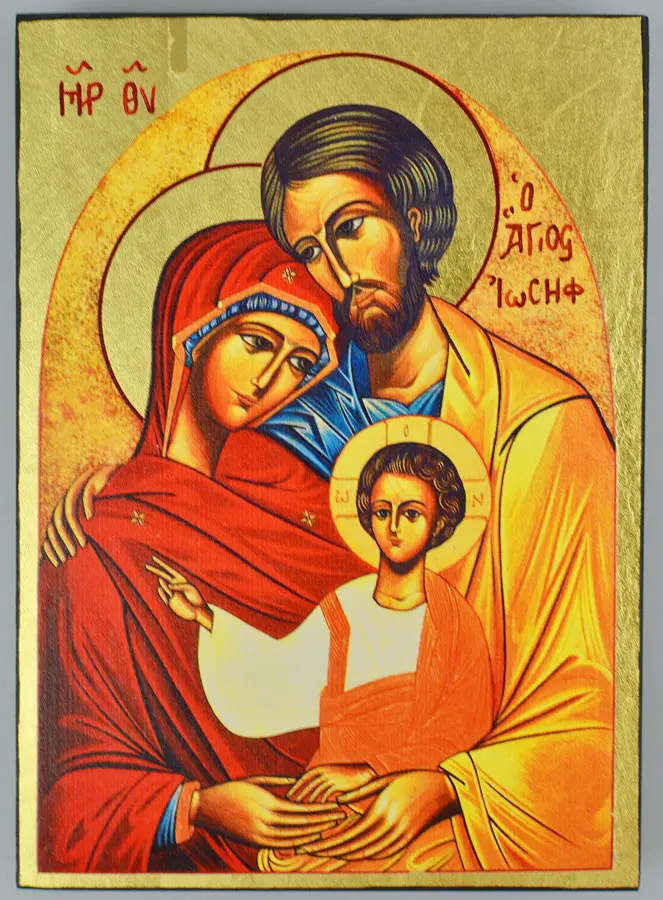 Religieuze Icoon Heilige Familie - 14cm (pic 2)