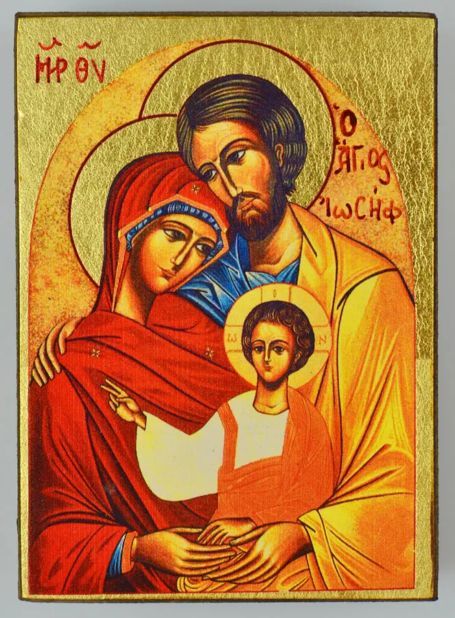 Religieuze Icoon Heilige Familie - 9cm (pic 2)