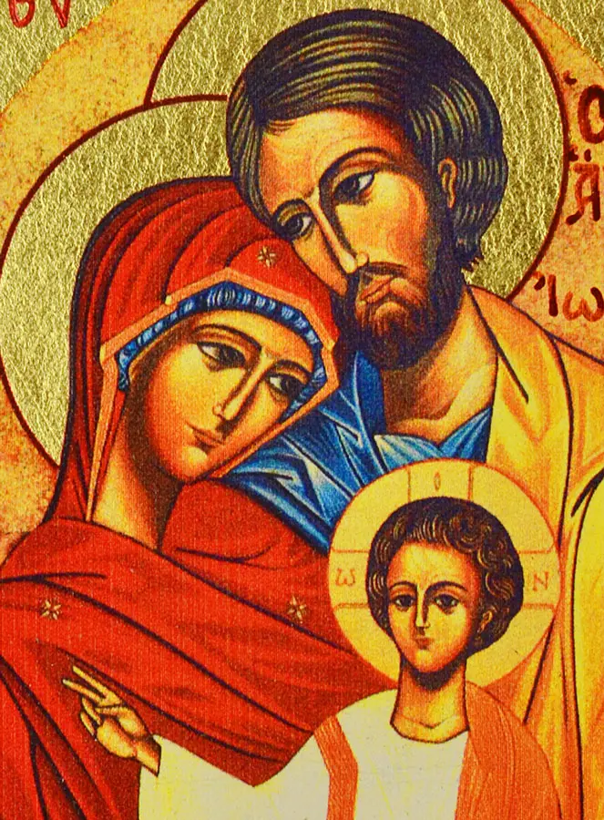 Religieuze Icoon Heilige Familie - 9cm (pic 3)