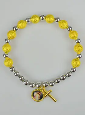 Religieuze Armband Jezus Goddelijke Genade met Kruis (pic 1)