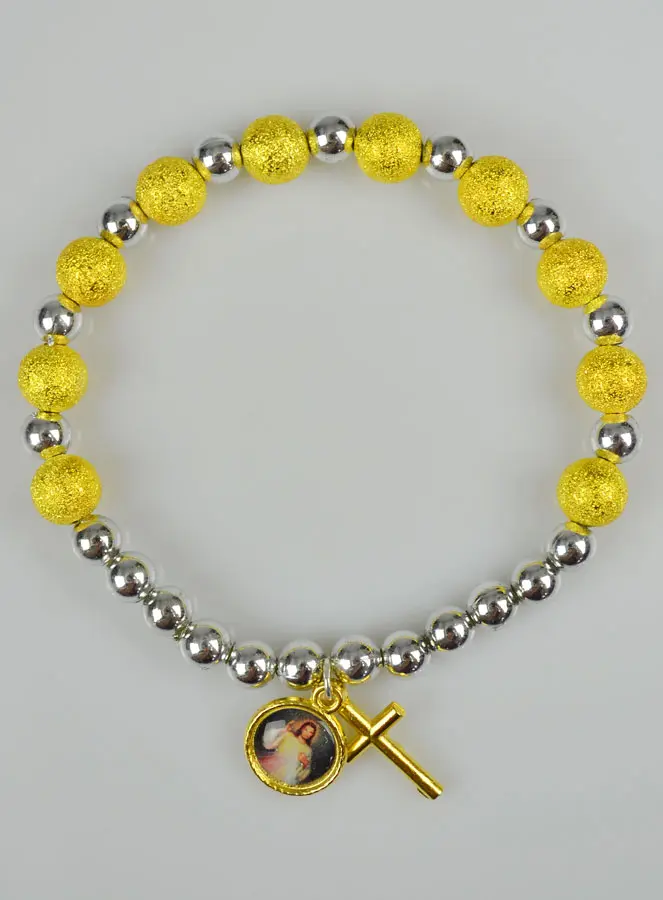 Religieuze Armband Jezus Goddelijke Genade met Kruis (pic 2)