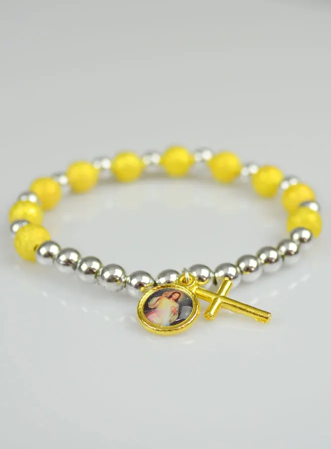 Religieuze Armband Jezus Goddelijke Genade met Kruis (pic 3)