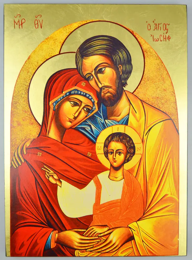 Grote Religieuze Icoon van de Heilige Familie - 35cm (pic 2)