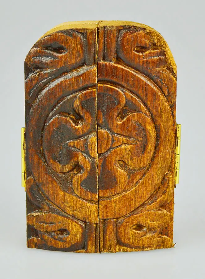 Religieuze Icoon Drieluik Onze-Lieve-Vrouw van Kazan & Heilige Aartsengelen - 7cm (pic 4)
