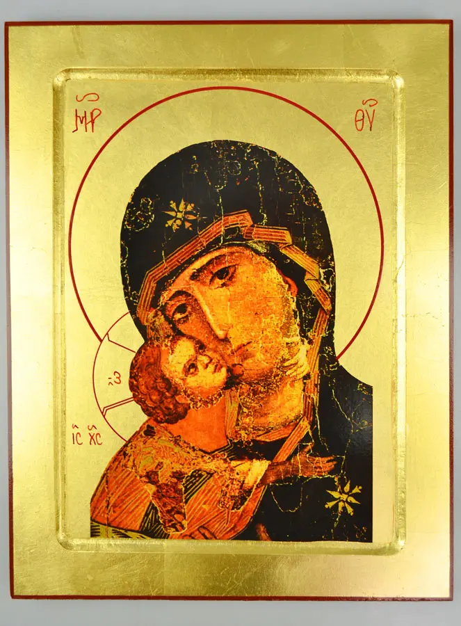 Byzantijnse Icoon Moeder Gods van Vladimir 30cm (pic 2)