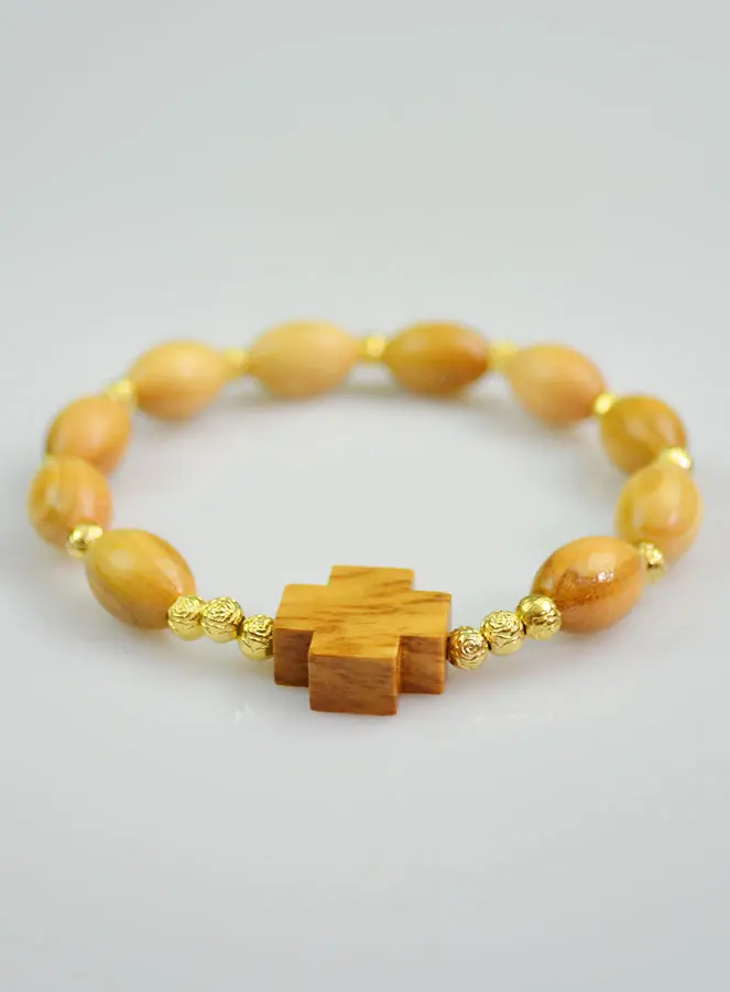 Religieuze Armband Tientje van Olijf Hout & Kruis (pic 4)