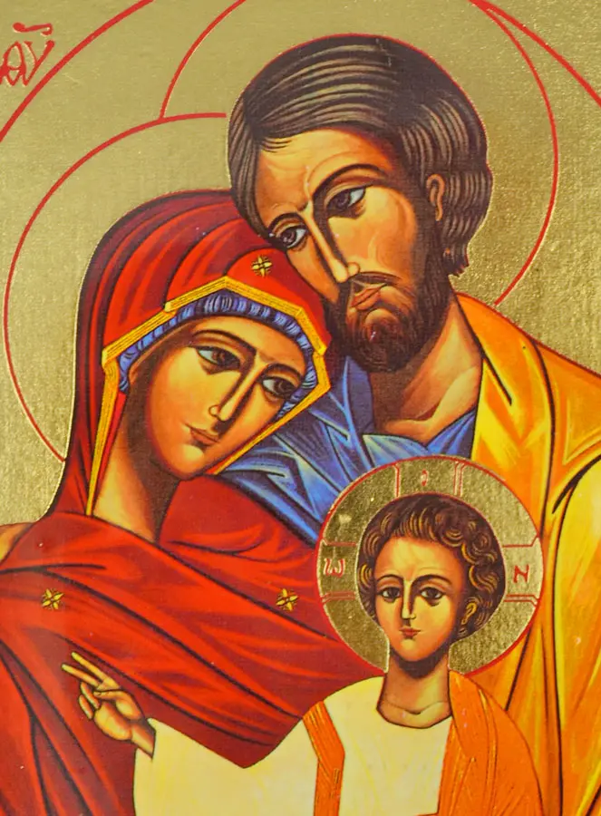 Religieuze Icoon van de Heilige Familie - 19cm (pic 3)