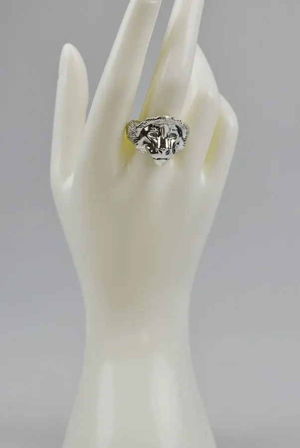 Ring Leeuw van Juda - 925 Zilver - Maat 64 (pic 2)