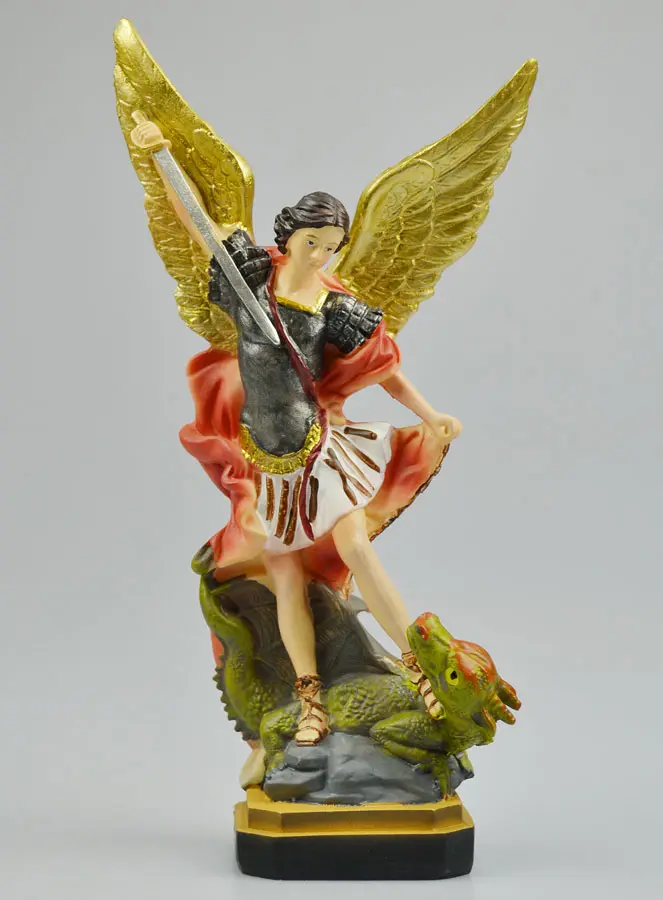 Beeld Heilige Michael de Aartsengel van Hars - 20 cm (pic 2)
