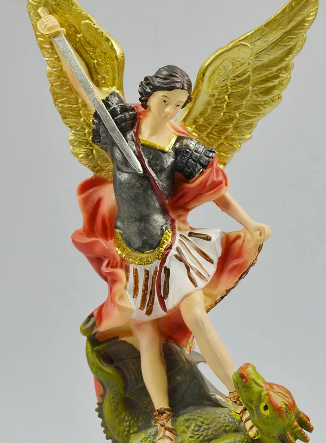 Beeld Heilige Michael de Aartsengel van Hars - 20 cm (pic 3)