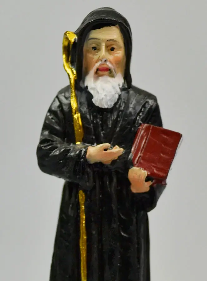 Beeld Sint Benedictus - 12 cm (pic 4)