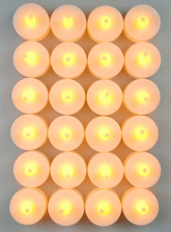 Witte LED Votief Kaarsen Set van 4 - Klein (pic 3)