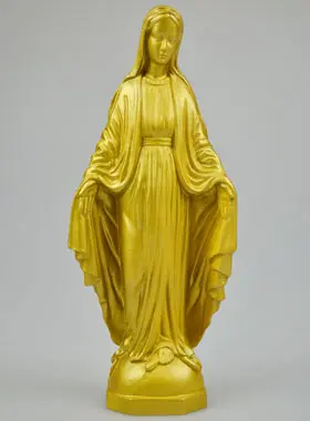 Beeld Maria Wonderdadige van Albast & Verguldsel - 19cm (pic 1)