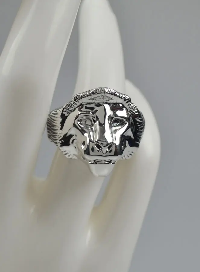 Ring Leeuw van Juda - 925 Zilver - Maat 58 (pic 3)