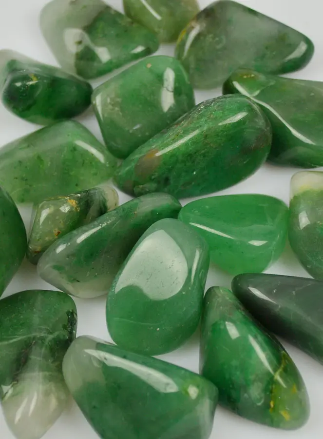 Groene Chalcedoon Trommelsteen uit Brazilië (pic 2)