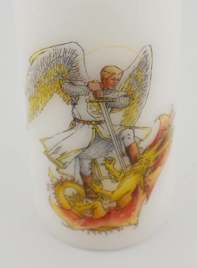 Kaars Heilige  Aartsengel Michaël en de Draak (pic 4)