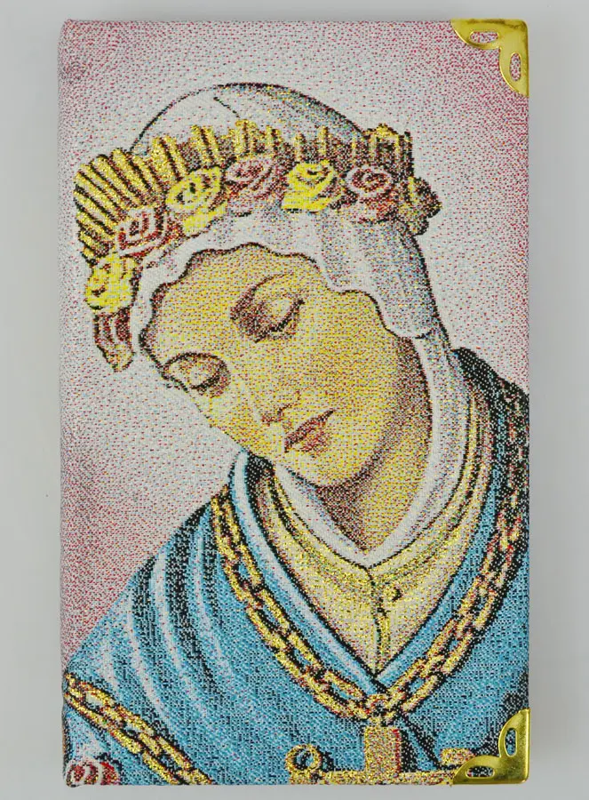 Notitieboekje Onze Lieve Vrouw van La Salette - Gouddraad Geborduurde Stofomslag (pic 2)
