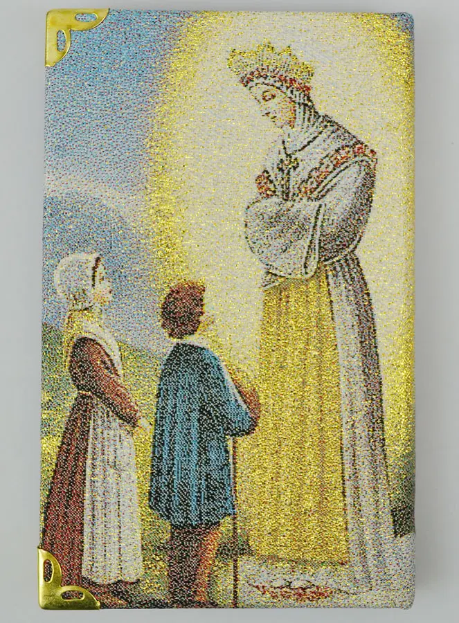 Notitieboekje Onze Lieve Vrouw van La Salette - Gouddraad Geborduurde Stofomslag (pic 3)