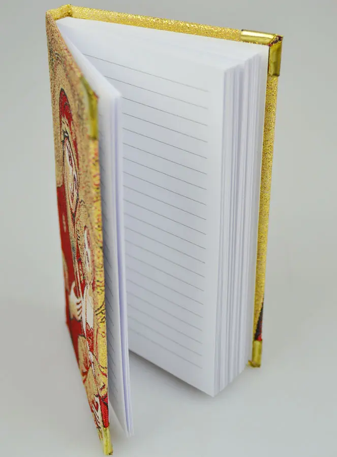 Notitieboekje Jezus Pantocrator - met Gouddraad Geborduurde Stofomslag (pic 4)