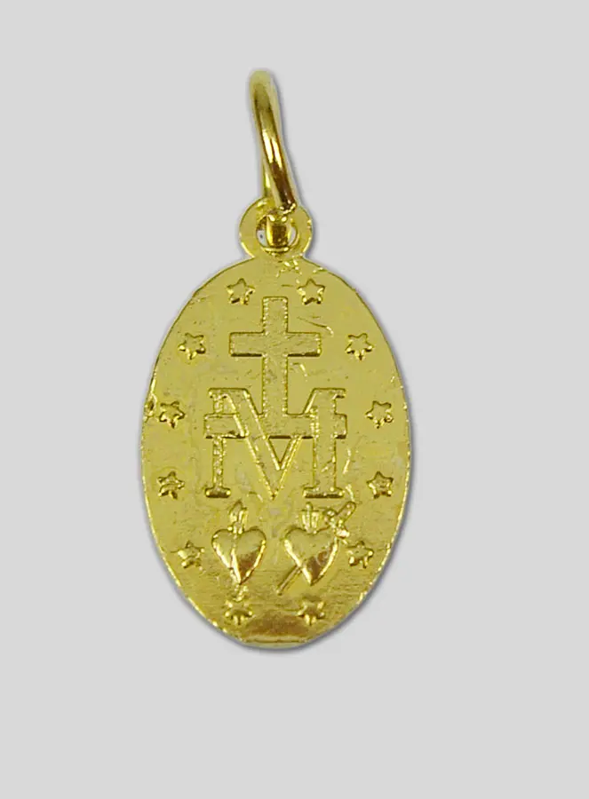 Goudkleurige Wonderdadige Medaille Rue du Bac Parijs - 15mm (pic 4)