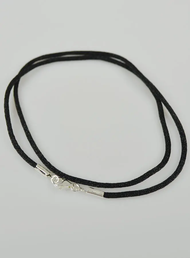 Koord Ketting Collier 42cm voor Hanger - 925 Zilveren Sluiting (pic 3)