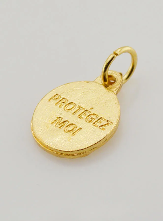 Medaille Heilig Hart van Jezus Goudkleurig - 12 mm (pic 4)