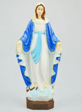 Beeld Maria Wonderdadige van Hars en Glasvezel - 20cm (pic 1)