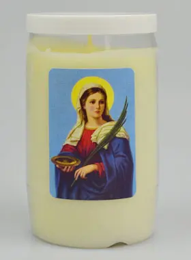 Devotie Kaars Heilige Lucia - 3 Dagen Brander (pic 1)