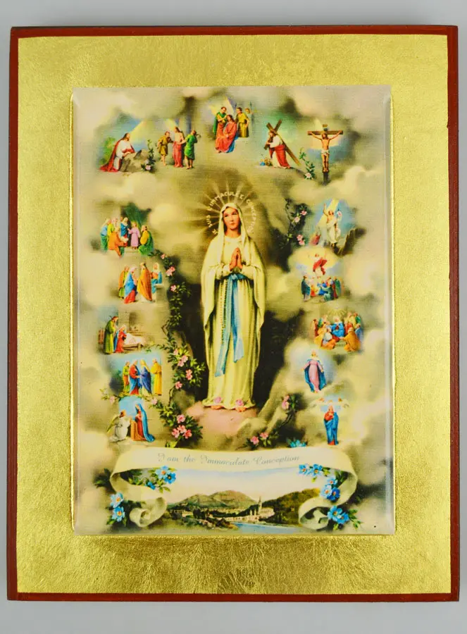 Byzantijns icoon Maria - Onbevlekte Ontvangenis - 18cm (pic 2)