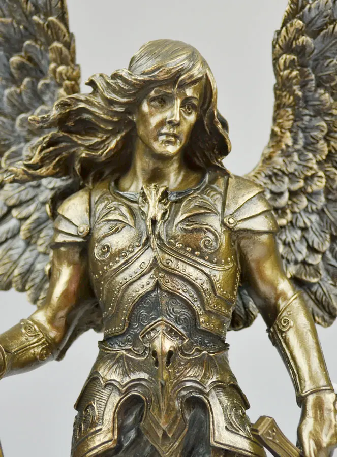 Beeld van de Aartsengel Sariel - Brons - 35cm (pic 4)