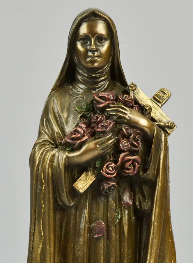 Religieus Beeld Heilige Theresia van Brons - 20 cm (pic 3)