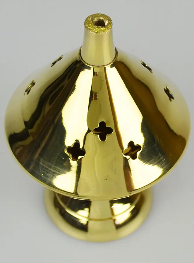 Wierookbrander van Messing - 10 cm (pic 4)