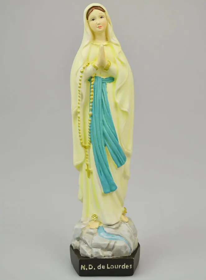 Lichtgevend Beeld van Onze Lieve Vrouw van Lourdes - 20cm (pic 2)
