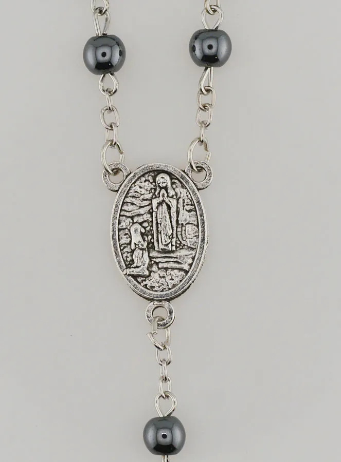 Rozenkrans met Hematiet Kralen (pic 4)