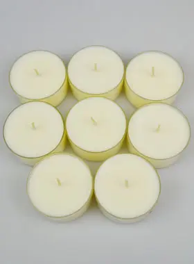 Set van 8 Biologische Theelichten 100% Natuurlijk - 10 Uur (pic 1)