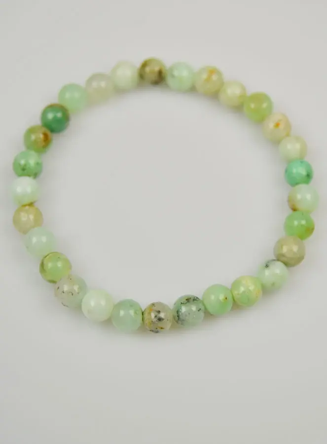 Edelsteen Armband met Chrysopraas Natuursteen - 6mm (pic 4)