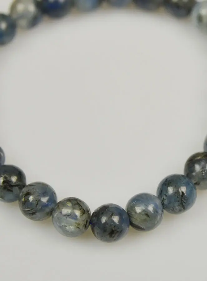 Edelsteen Armband met Blauwe Kyaniet - 6mm (pic 4)